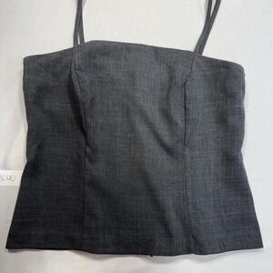 Y2K Breakin' Loose Gray Corset Top Size‎ 5/6